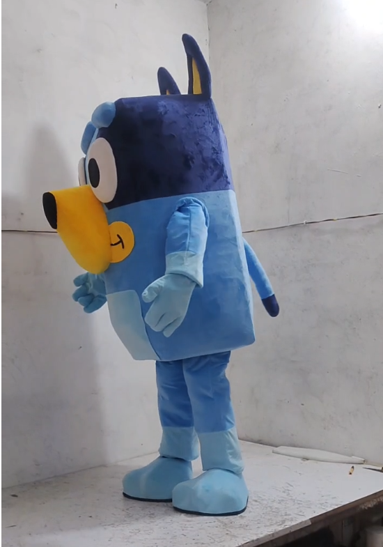 Both Blue Dog Bandit Heeler Dogs Mascot Costumes Party Birthday Suit