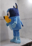 Both Blue Dog Bandit Heeler Dogs Mascot Costumes Party Birthday Suit