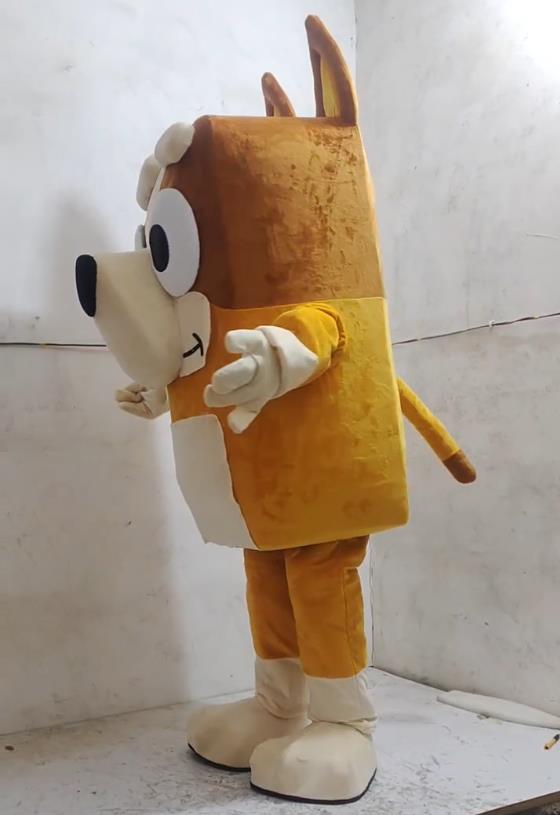 Both Blue Dog Bandit Heeler Dogs Mascot Costumes Party Birthday Suit