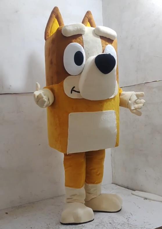 Both Blue Dog Bandit Heeler Dogs Mascot Costumes Party Birthday Suit