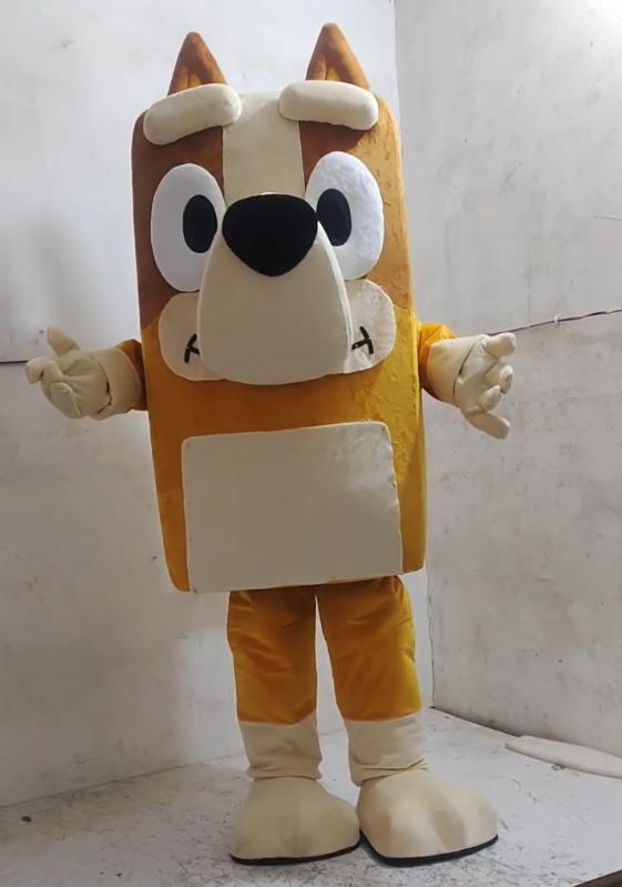 Both Blue Dog Bandit Heeler Dogs Mascot Costumes Party Birthday Suit