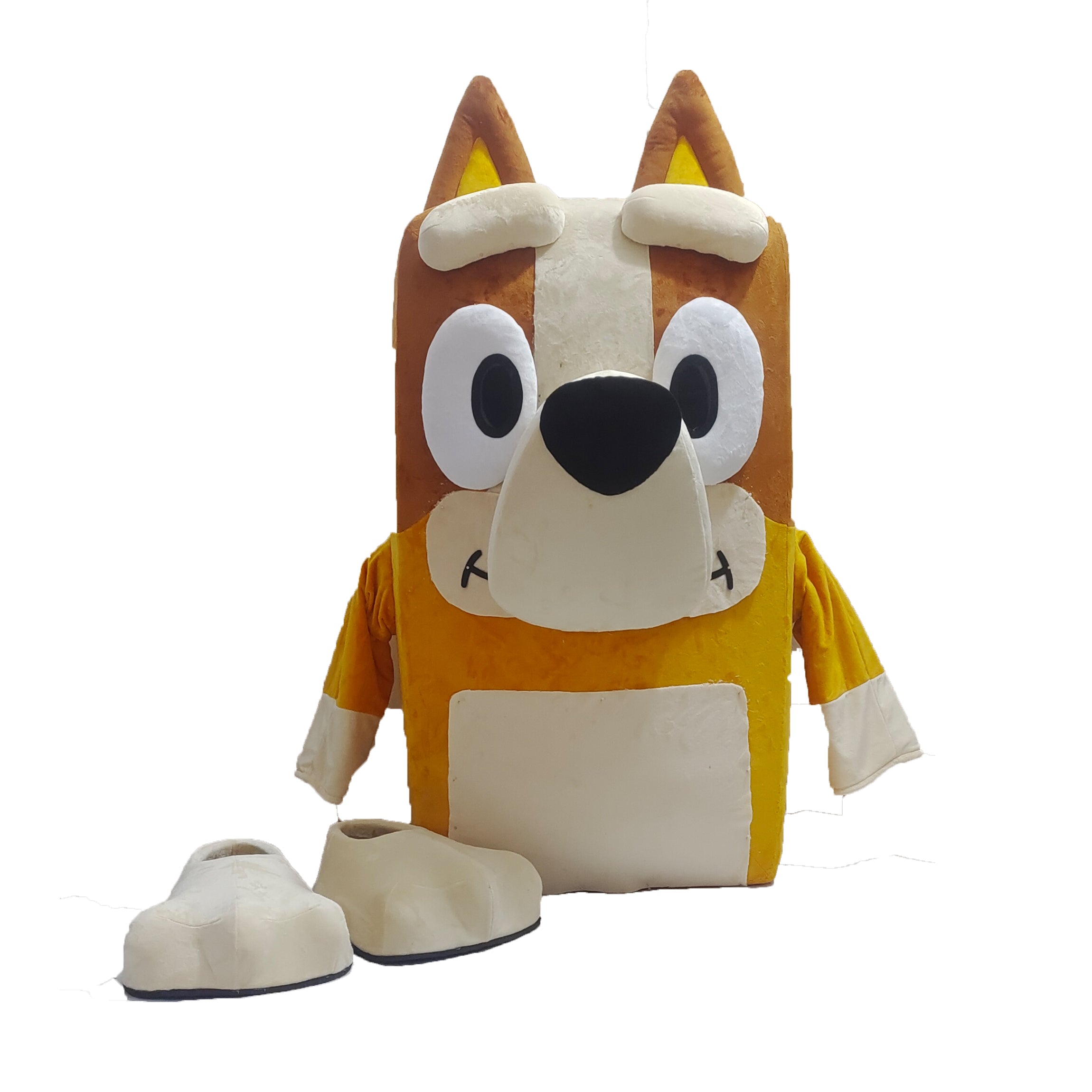 Yellow Dog Bingo Mascot Costumes Carnival Party Cosplay Suit