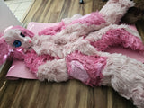 Pink Rose Fox Cat Fursuit Kigurumi Furry Costumes Furries