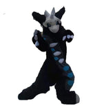 Black Angel Horn Dragon Fursuit Fullsuit Teen Costumes Full Furry Suit Furries Costume Anime CUSTOM FOR Child Adult -  by FurryMascot -