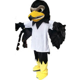 FurryMascot New Deluxe Plush Falcon Mascot Costume Adult Size Eagle Mascotte Mascota Carnival Party Cosply Costume Fancy Dress Suit Fit, Black,blue,white, S,M,L,XL,XXL,XXXL -  by FurryMascot -
