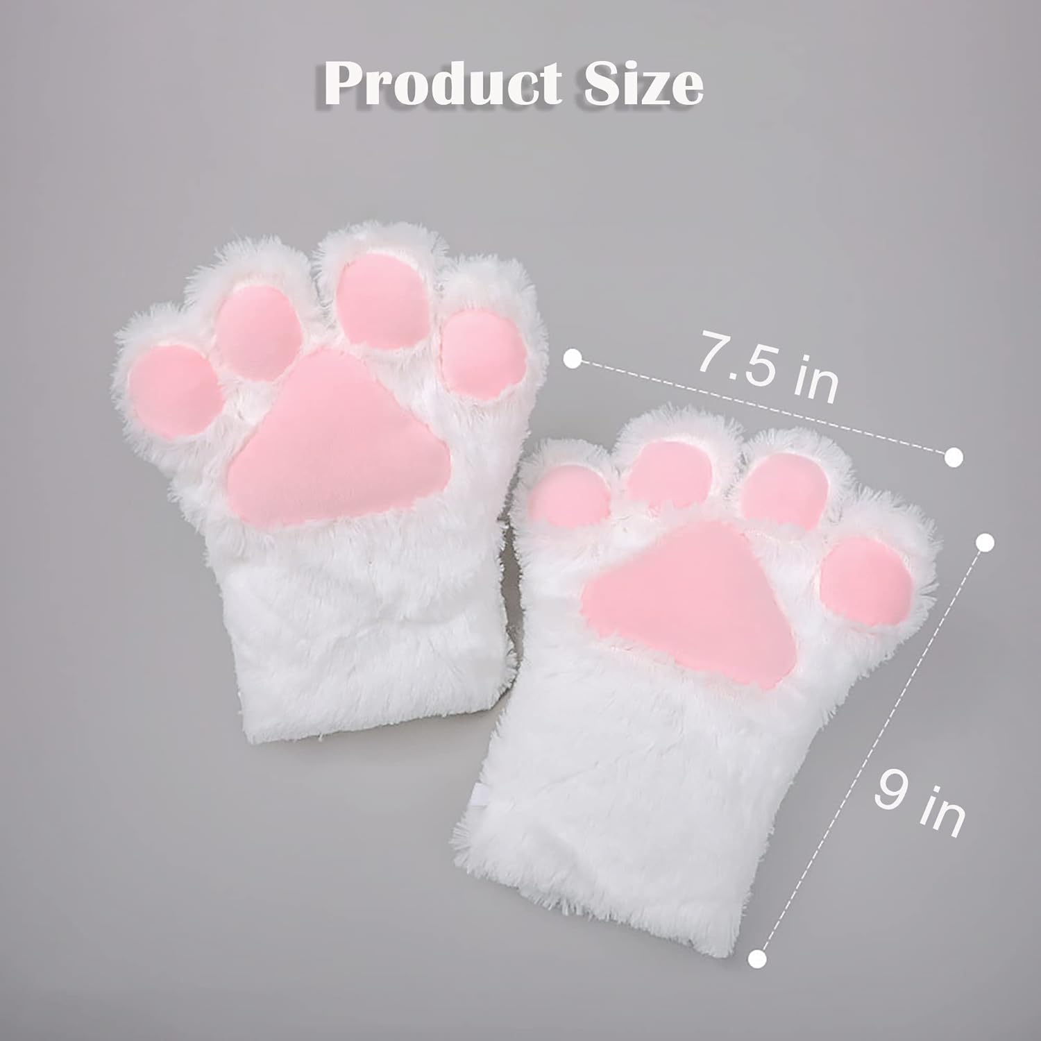 Cosplay Animal Cat Fursuit Paws Claws Gloves Furry Costumes Accessories