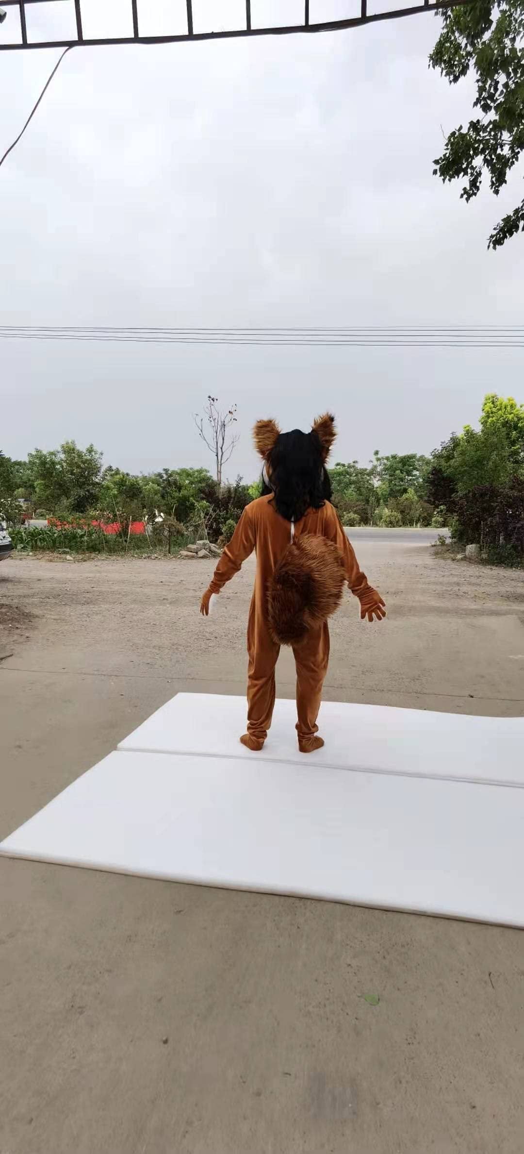 FurryMascot CatWomen Fox Cat Fursuit Fullsuit Teen Costumes Child Full Furry Suit Furries Anime Costume Black,blue,white F99kkj458 S,M,L,XL,XXL,XXXL -  by FurryMascot -