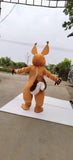 FurryMascot Fox Squirrel Chipmunk Fursuit Fullsuit Teen Costumes Child Full Furry Suit Furries Anime Digitigrade Costume Bent Legs Angel Dragon, Black,blue,white, S,M,L,XL,XXL,XXXL (F99kkj458) -  by FurryMascot -