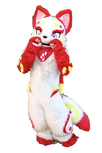 Blue Cat Digitigrade Husky Dog Fursuit Fullsuit Complete Suit Costumes Animie Costume main image 1