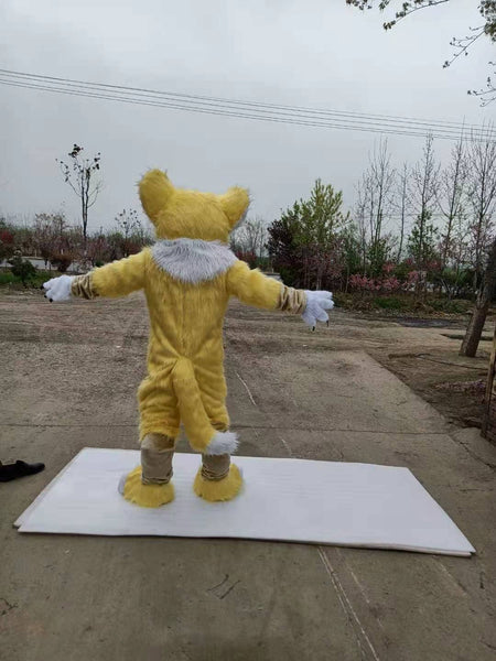 FurryWu Studio New Fluffy Blue Animie Cat Dog Japan Style Fursuit Mascot Costume Fancy Dress Birthday Cosplay Party Gift main image 0