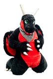 FurryMascot Black Angel Dragon Plantigrade Bodysuit Fursuit Fullsuit Teen Husky Wolf Dog Fox Cat Suit Furries Anime Digitigrade Costume Bent Legs Black,blue,white F99kkj458 S,M,L,XL,XXL,XXXL