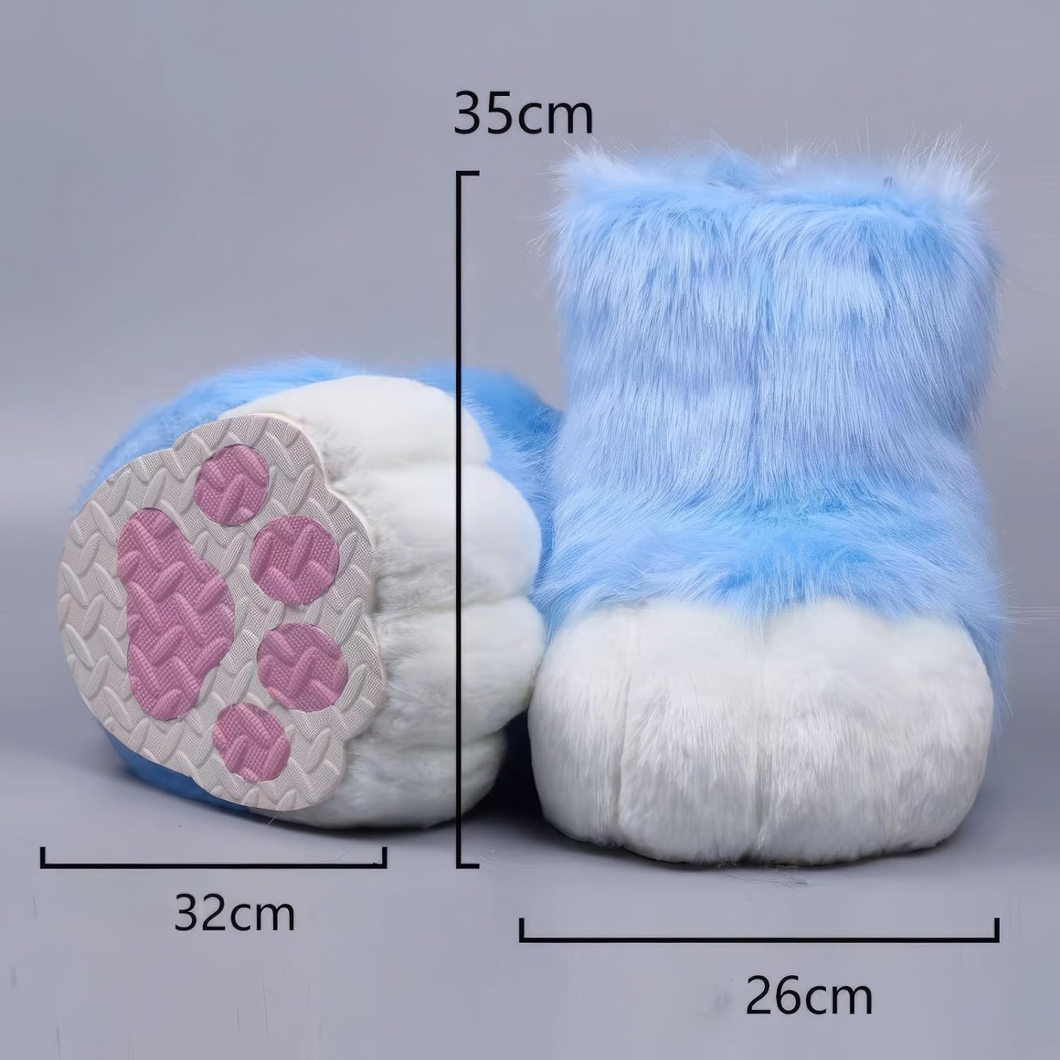 Furry Animal Paw Animal Cat Wolf Dog Fox Fur Costume Shoes Fursuit Accessories