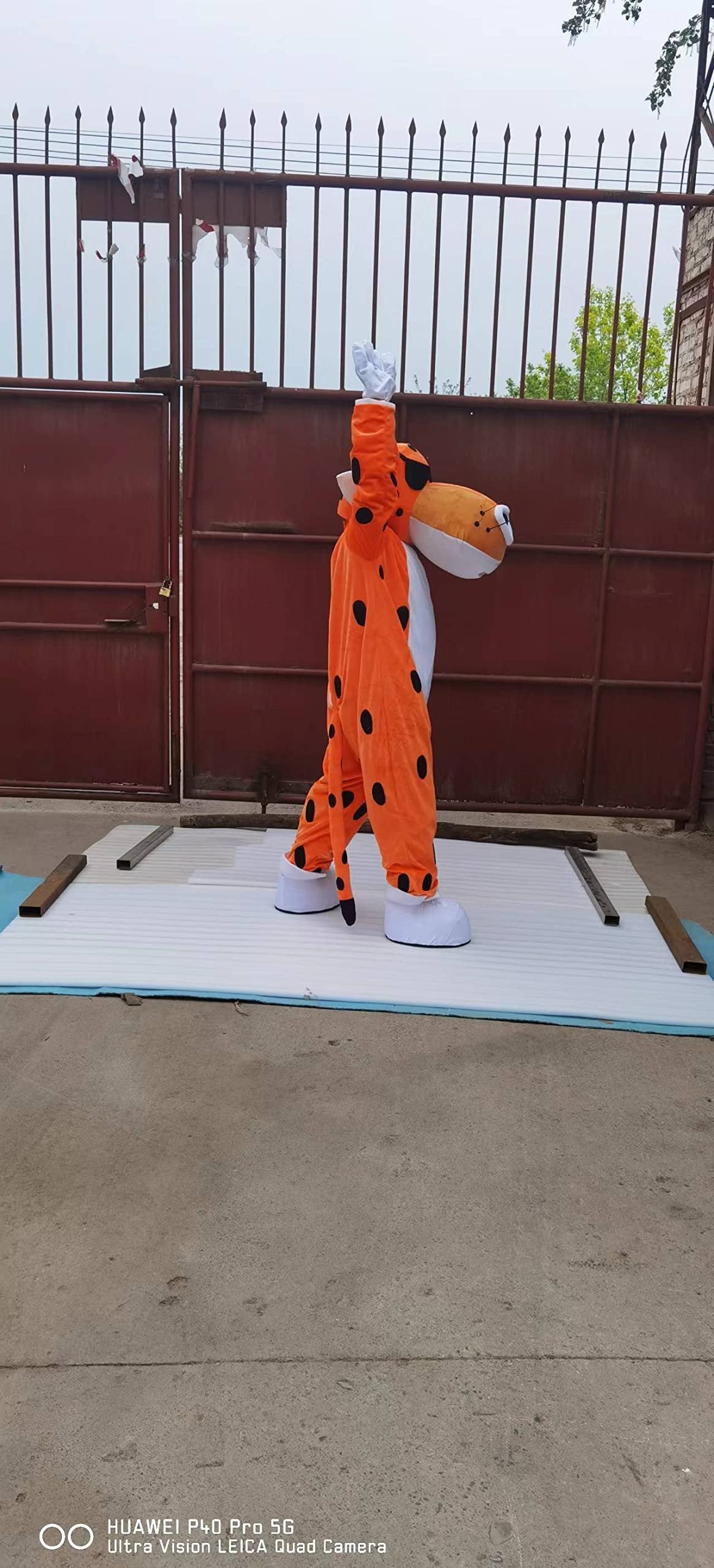 FurryMascot Cheetah Leopard Animal Mascot Costumes Costume Adult Size Mascotte Mascota Carnival Party Cosply, Black,blue,white, S,M,L,XL,XXL,XXXL -  by FurryMascot -