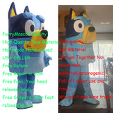 Both Blue Dog Bandit Heeler Dogs Mascot Costumes Party Birthday Suit