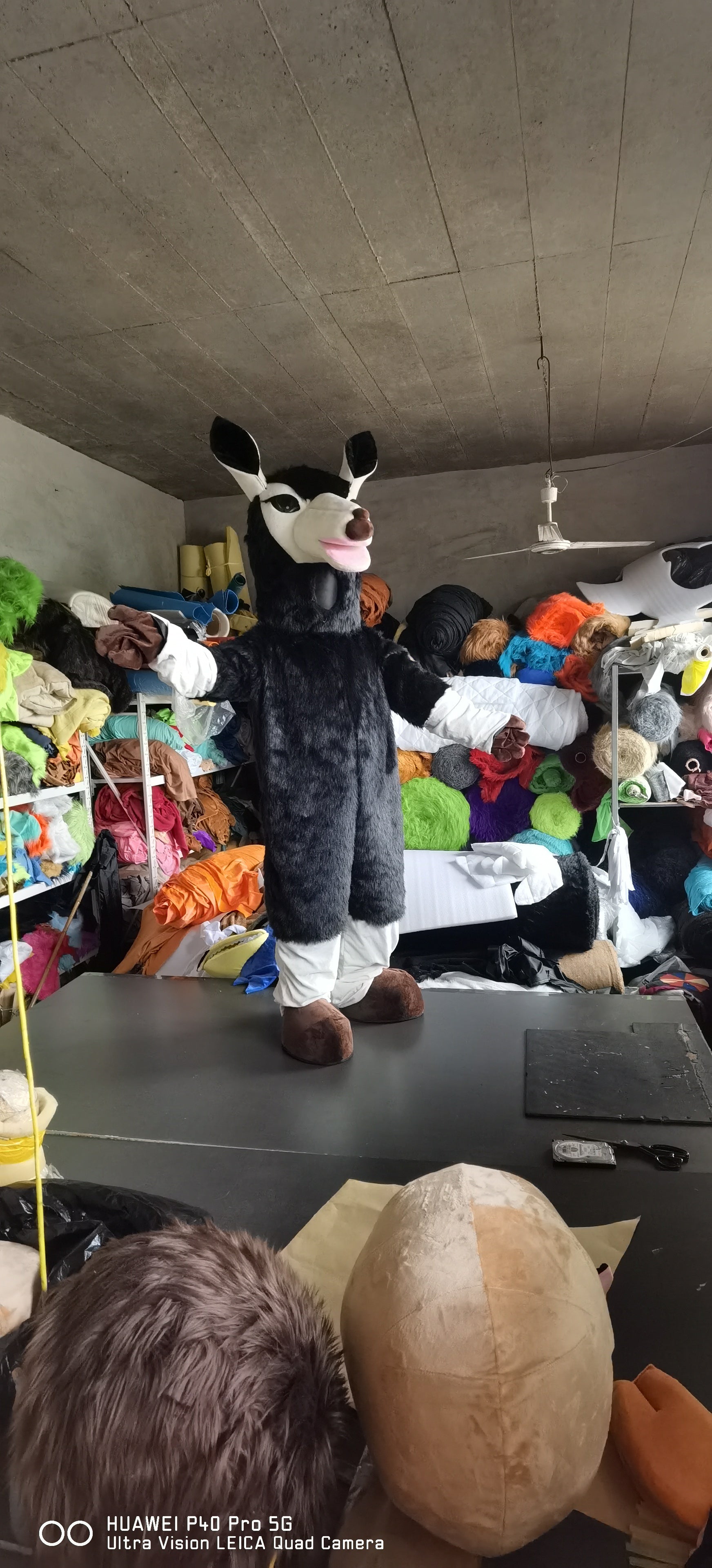 Black Llama Horse Camel Mascot Costumes Party Cosplay Suit