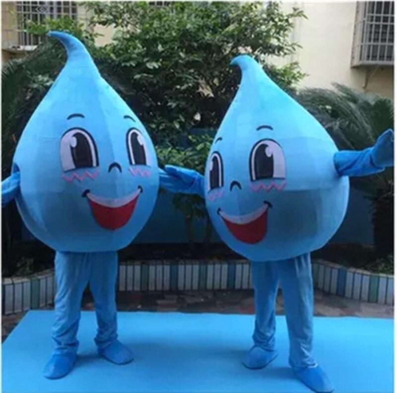 Blue Water Drops Mascot Costume Water Saving Publicity Performance Advertising Dress Halloween Carnival Fancy Party Costumes -  by FurryMascot -