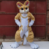 Furry Canine Animal Fursuit Husky Dog Mascot Costumes Bent Legs Canine Cosplay Halloween Carnival Party Dress Up Outfit Mascot -  by FurryMascot - 
