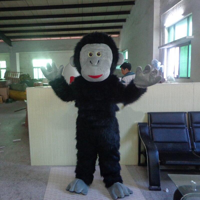 Big Black Gorilla Fursuit Mascot Costume Suits Cosplay Party Game Dress Outfits Clothing Advertising Carnival Xmas Easter Adult -  by FurryMascot -
