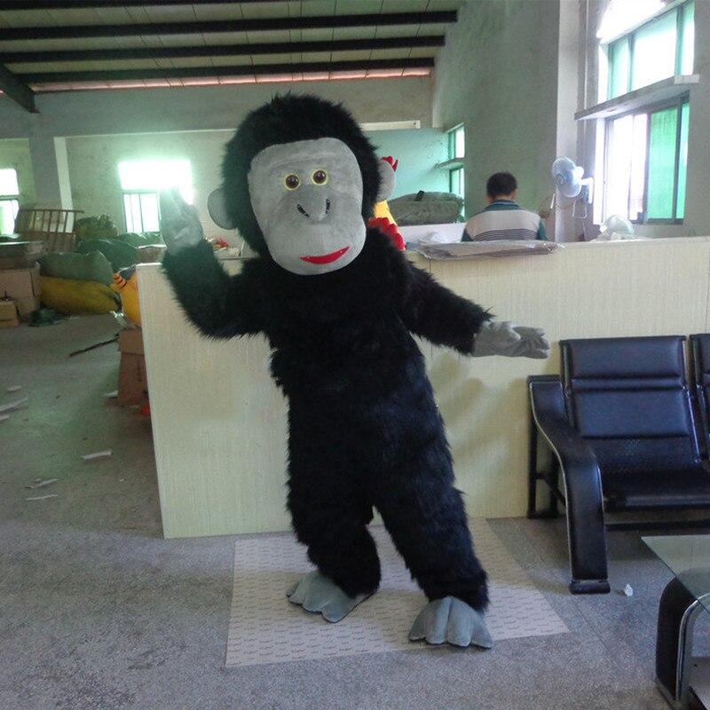 Big Black Gorilla Fursuit Mascot Costume Suits Cosplay Party Game Dress Outfits Clothing Advertising Carnival Xmas Easter Adult -  by FurryMascot -