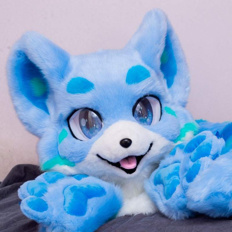 Breathing Sponge Head ( NO FOAM )Animal Outfit Single Head Furry Fursuit Accessories Plush Cosplay Props Halloween Costumes -  by FurryMascot -