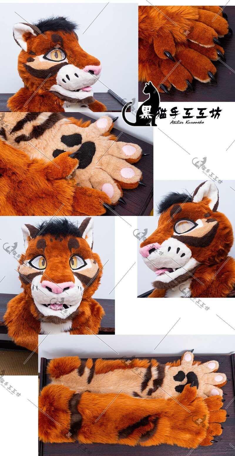 Breathing Sponge Head ( NO FOAM )Animal Outfit Single Head Furry Fursuit Accessories Plush Cosplay Props Halloween Costumes -  by FurryMascot -