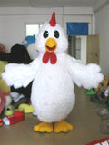 Christmas Party White Chicken Mascot Costume Suit Cosplay Party Dress Outfit Halloween Adult Unisex Fursuit Outdoor