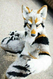 Brand New Long Fur Husky Dog Fox Mascot Costume Fursuit Halloween Suit Birthday Party  Cosplay -  by FurryMascot -