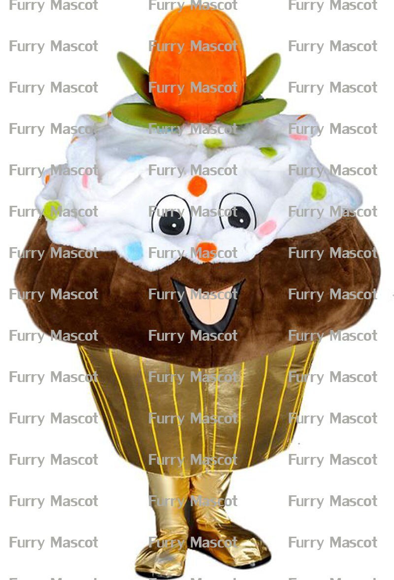Chocolate Cupcake  Christmas Cosplay Unisex Cute Newly Mascot ostume Suit Cosplay Party Game Dress Outfit  Adult  Gift A+ -  by FurryMascot -