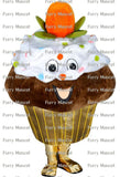 Chocolate Cupcake  Christmas Cosplay Unisex Cute Newly Mascot ostume Suit Cosplay Party Game Dress Outfit  Adult  Gift A+ -  by FurryMascot -