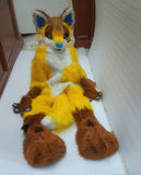 Yellow Husky Fox Cat Prop Fursuit Kigurumi Furry Costumes Furries