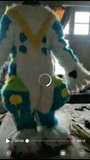 Blue Dragon Fox Cat Prop Fursuit Kigurumi Furry Fursona Costumes Furries