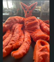 Anime Kyuubi Kitsune Gumiho Fox Fursuit Teen Kostüme Kind voller Pelzanzug Fursona Kigurumi Digitigrade Anime