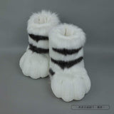New Gray Black White Brown Beast Fursuit Cosplay Beast Claw Foot Nails Covers Costume Accessories Custom Made Christmas party -  by FurryMascot -