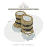 New Gray Black White Brown Beast Fursuit Cosplay Beast Claw Foot Nails Covers Costume Accessories Custom Made Christmas party -  by FurryMascot -