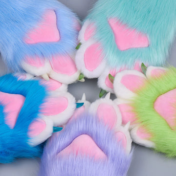 One Pairs Fursuit Paws Furry Furries Costumes Accessories