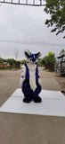 Blue Fox Cat Hair Digitigrade Fursuit Costumes Suit Furries Anime Teen & Adult Costume - FURSUIT by FurryMascot - CAT FURSUIT, Digitigrade Fursuit