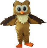 Classic Version big face Brown Owl Mascot Costume Adult Halloween Birthday party cartoon Apparel Cosplay Costumes adult size -  by FurryMascot -