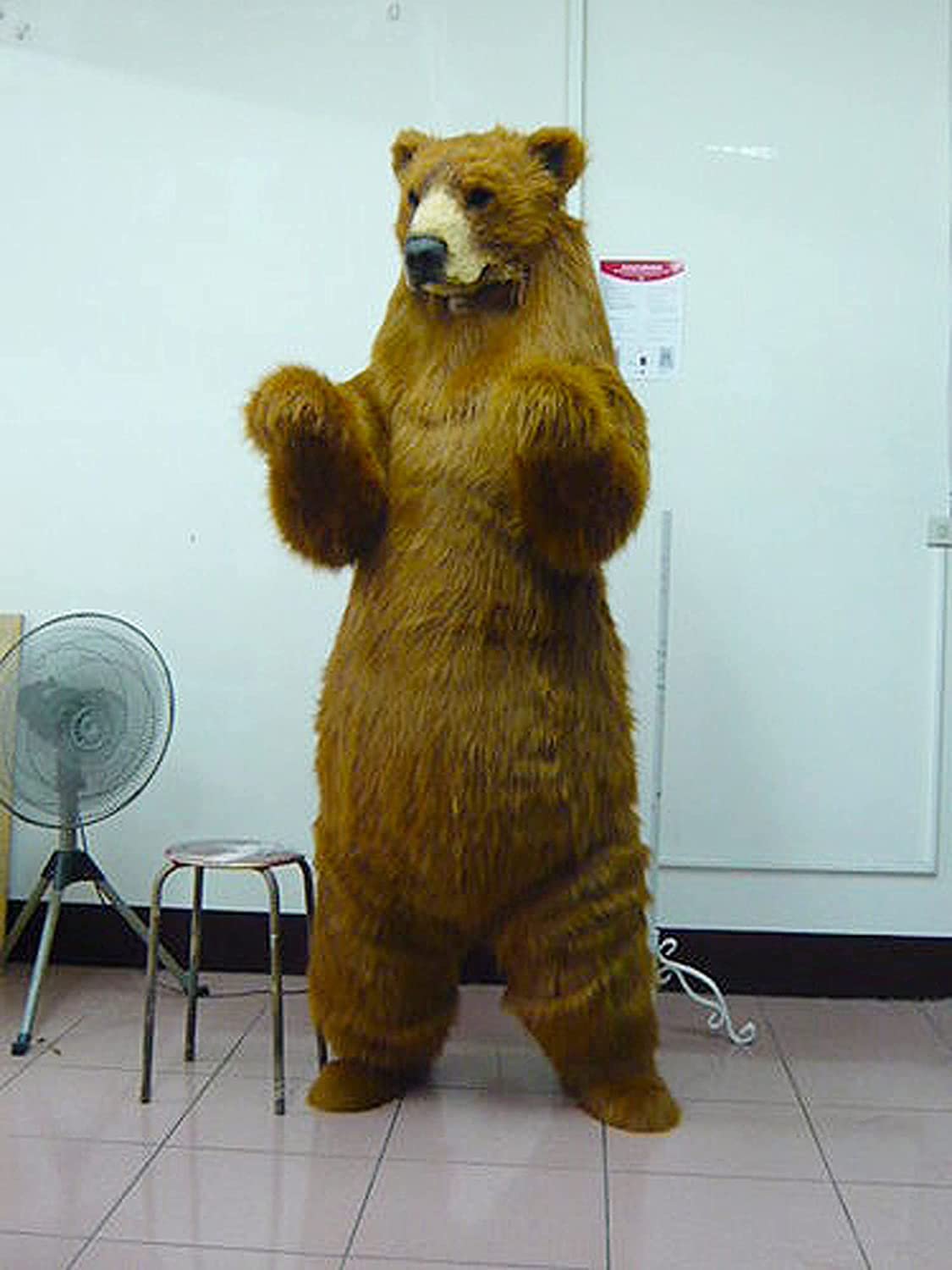 FurryWu Brown Bear Mascot Costumes Costume Adult Size Custom -  by FurryMascot -