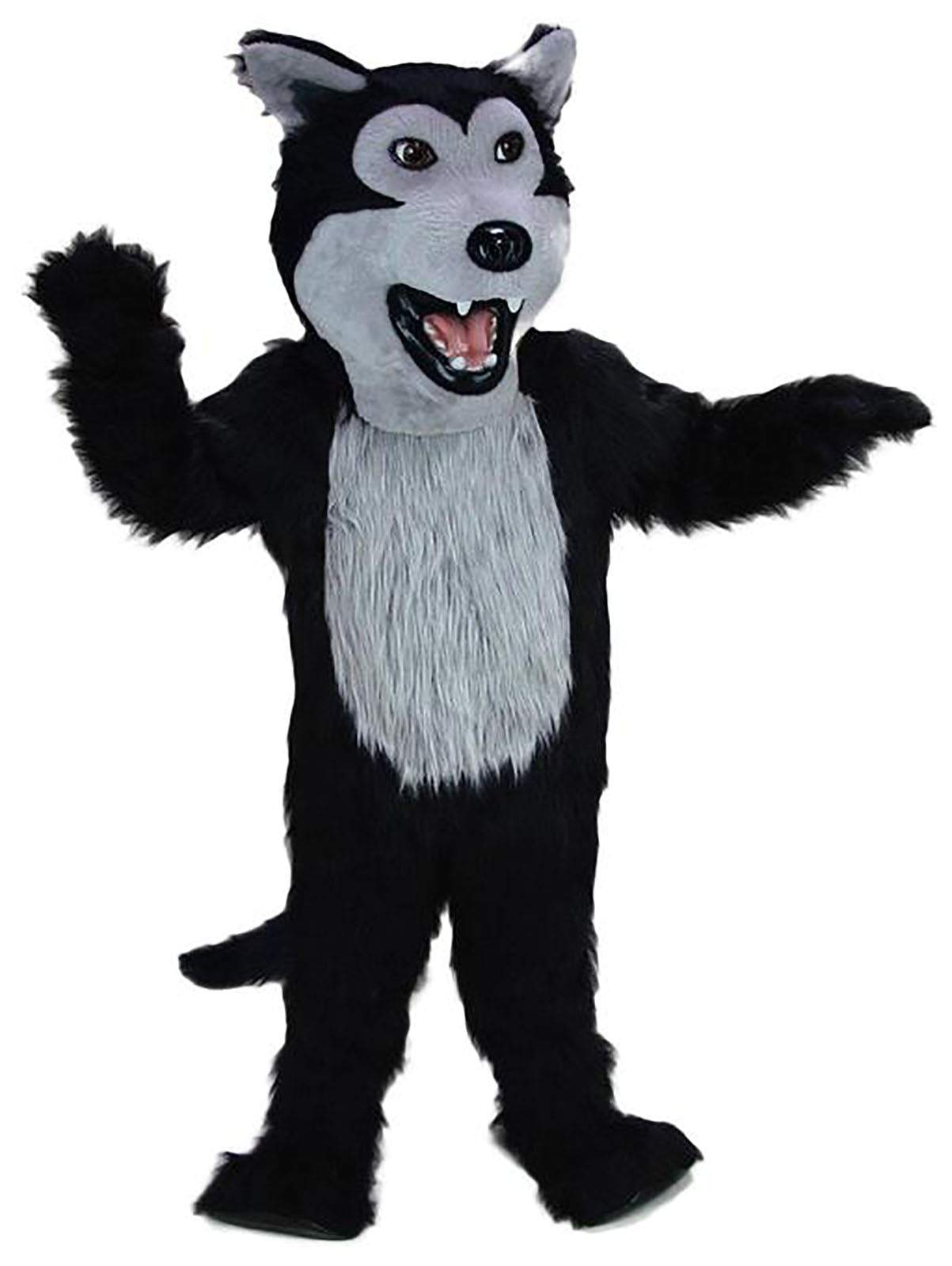 Black Wolf  Suit Animal Mascot Costume Party Carnival Mascotte Costumes - Mascot Costume by MascotBJ - ANIMAL MASCOT