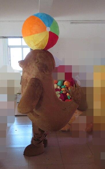 Brown Sea Lion Mascot Costume Suit Cosplay Party Game Fancy Dress Outfits Advertising Carnival Halloween Easter Festival Adults -  by FurryMascot -