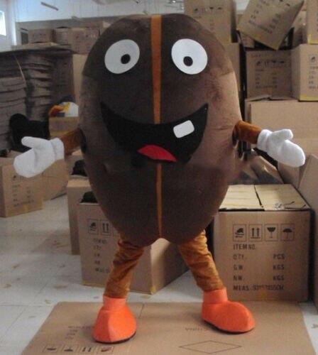 Coffe Bean Mascot Costume Cosplay Chrismas Game Dress Outfits Halloween Adult -  by FurryMascot -