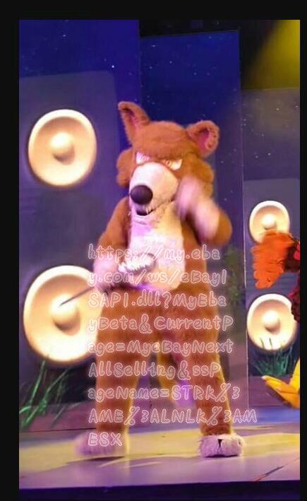 Best Quality on   Brown Wolf Fursuit  Complete Suit Mascot Costume Cosplay Party Fancy Dress Birthday -  by FurryMascot -