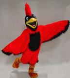 !!! Red Parrot Mascot Costume Plush Bird Mascot Adult Cosplay Party Costume Carnival -  by FurryMascot -