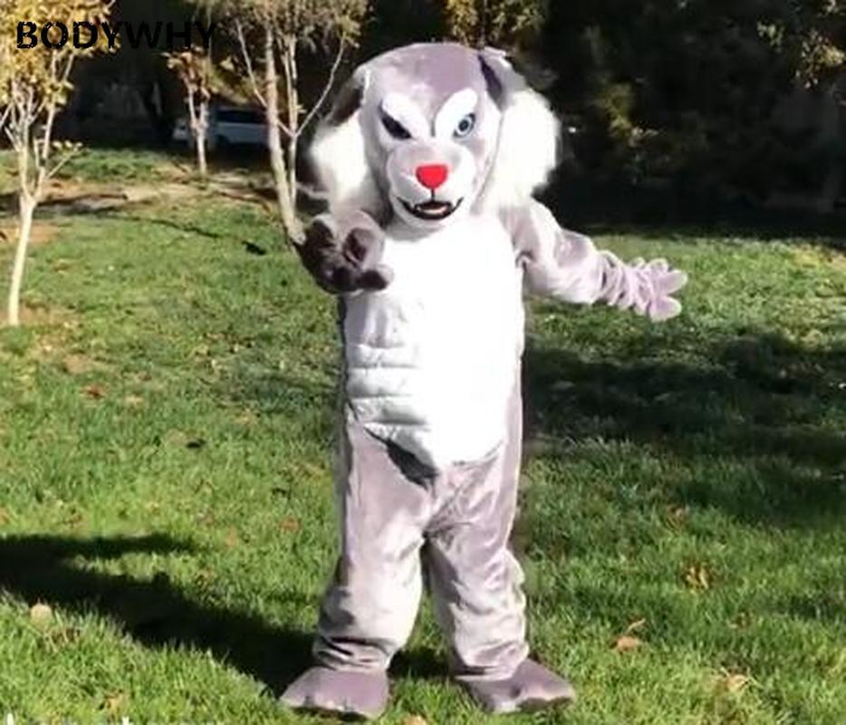 Best Quality on  Tiger Wildcat Mascot Costume Grey Cat Fursuit Animal Cosplay Animal Dress Parade AdultsFurry -  by FurryMascot -