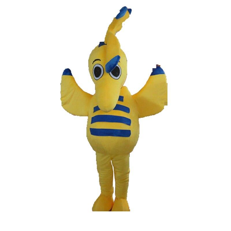Big Cute High Quality Ocean hippocampus Furry Polar Cartoon Mascot Costume Party Fancy Dress Adult Size Free Shipping hot -  by FurryMascot -
