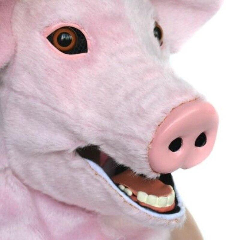 Cute Can Move Mouth Pig Mascot Costume Fursuit Cosplay Animal Halloween Adults Parade Cosplay Unisex Hallowen Gift -  by FurryMascot -