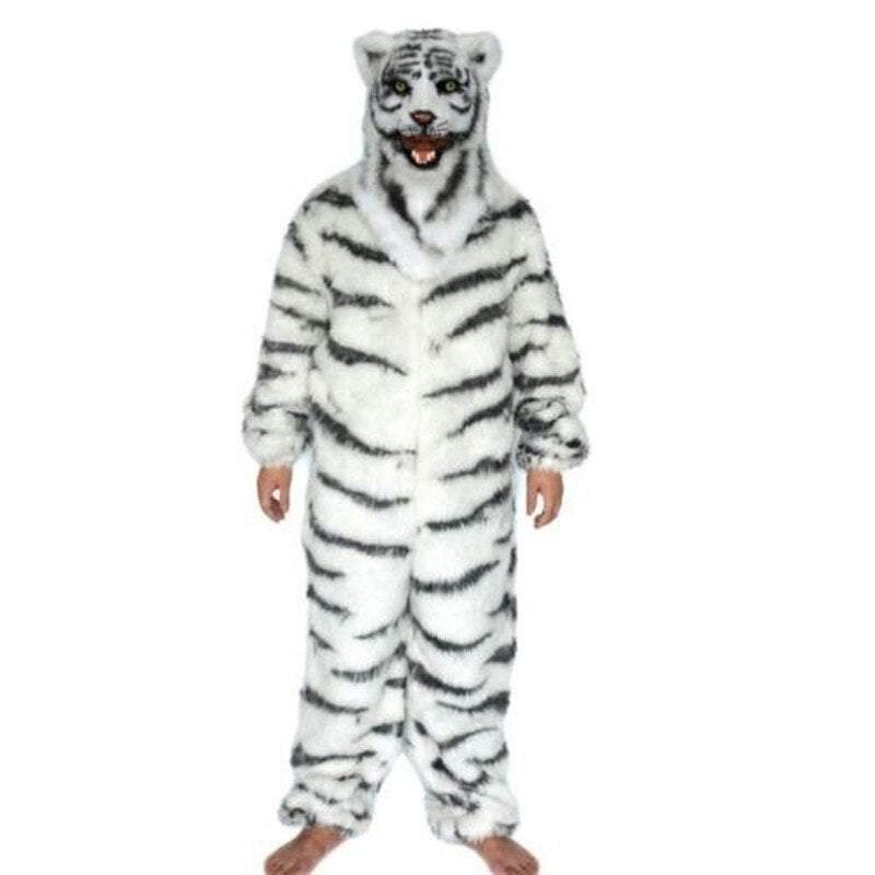 Cute Can Move Mouth White Tiger Mascot Costume Fursuit Cosplay Animal Halloween Adult Cosplay Unisex Hallowen Gift -  by FurryMascot -