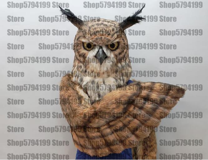 Best Quality on Ali BROWN OWL Furry Fursuit  Suit Birthday Costume Cosplay Animal Party Fancy Dress Carnival Birthday Gift -  by FurryMascot -