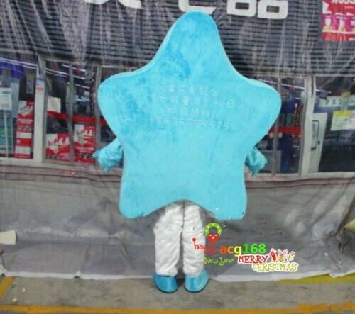 Adversting Hot Blue Star Mascot Costume Dress Cosplay Outfit Theater Party Suit -  by FurryMascot -
