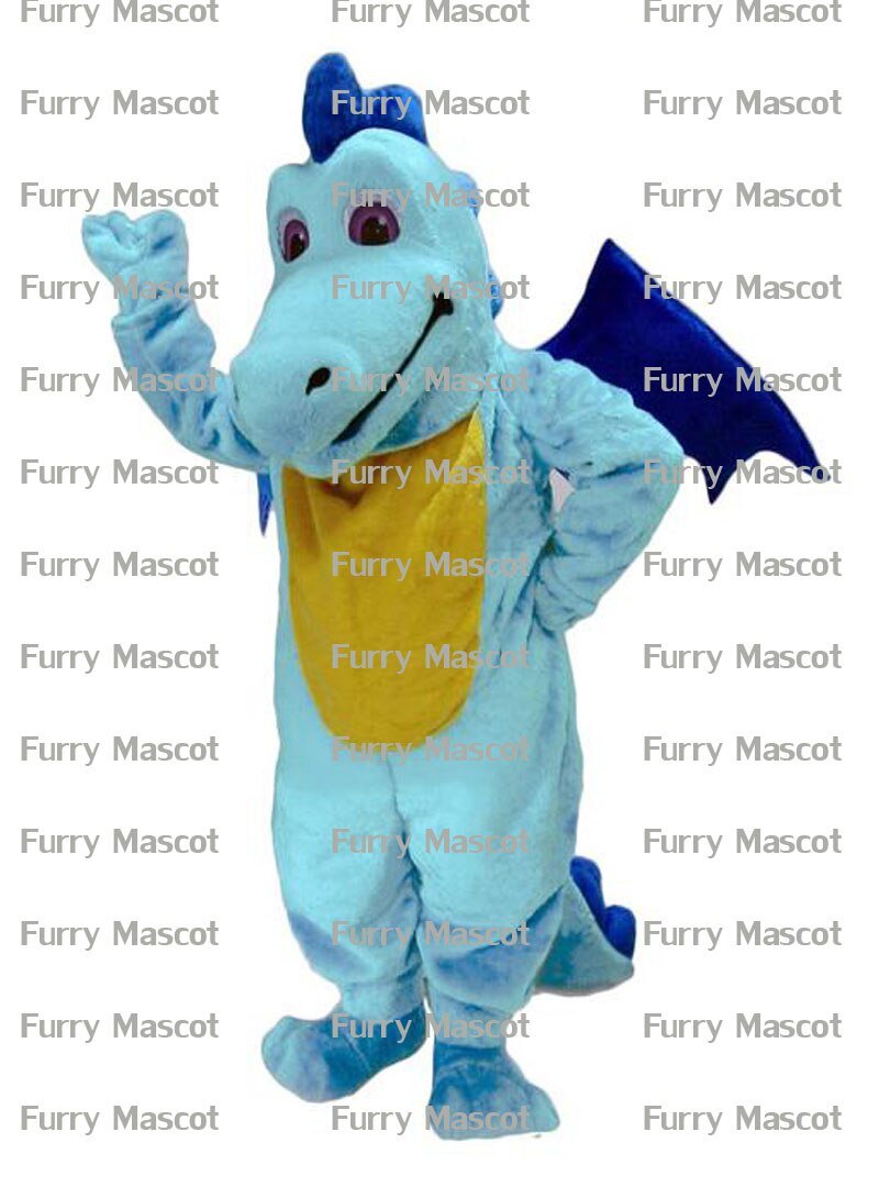 Blue Dragon  Christmas Cosplay Unisex Cute Newly Mascot ostume Suit Cosplay Party Game Dress Outfit  Adult  Gift A+ -  by FurryMascot -